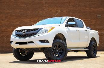 MAZDA BT 50 AVALANCHE MATTE BLACK FRONT MILLED